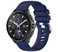 Wigento Cinturino di ricambio in silicone lucido per Xiaomi Watch S3, colore blu scuro