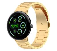 Wigento Cinturino in metallo per Google Pixel Watch 4/3 45 mm, chiusura rapida, regolabile, traspirante, colore nero