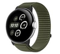 Wigento Cinturino in nylon per Google Pixel Watch 4/3 45 mm, chiusura in , regolabile, comodo, facile da cambiare, cinturino flessibile