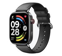 Wigento Cinturino in pelle sintetica per Xiaomi Band 10 Pro/9 Pro/Redmi Watch 6, regolabile, comodo, facile da cambiare, comodo cinturino per orologio (nero)