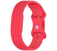 Wigento Cinturino in silicone per Google Fitbit Air, a forma di 8 (nero) | 19 mm di larghezza, 270 mm di lunghezza, regolabile, da 14 a 22 cm, strisce verticali