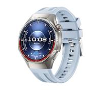 CINTURINO WIGENTO Seamless Design regolabile per Huawei Watch GT 6 Pro, 5.5-8.7" Blu, Argento, Silicone
