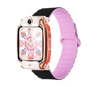 Wigento Cinturino magnetico in silicone per Imoo Watch Phone Series, design bicolore, Eine Grösse, Silicone, Non pietra preziosa