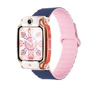 Wigento Cinturino magnetico in silicone per Imoo Watch Phone Series, design bicolore, Eine Grösse, Silicone, Non pietra preziosa