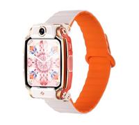 Wigento Cinturino magnetico in silicone per Imoo Watch Phone Series, design bicolore, Eine Grösse, Silicone, Non pietra preziosa