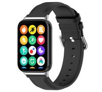 Wigento Cinturino per smartwatch Xiaomi Mi Band 8 Pro/Redmi Watch 4, in similpelle, colore nero