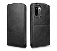 Wigento Custodia a libro per OnePlus 15R / Ace 6, magnetica, verticale, in ecopelle, colore nero