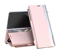 Wigento Custodia a libro per Samsung Galaxy Z Fold8 Ultra 5G, design intelligente, funzione leggio, antiurto, a 360 gradi, rosa