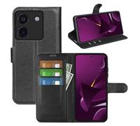 Wigento Custodia a libro per Xiaomi Poco X7 Pro 5G / Redmi Turbo 4, in ecopelle, colore nero