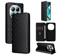 Wigento Custodia a portafoglio in similpelle per Xiaomi Redmi Note 15 Pro 5G, con scomparti per carte di credito e funzione leggio, colore nero
