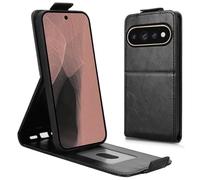 Wigento Custodia a portafoglio per Google Pixel 11 Pro / 11, colore nero | Flip verticale, scomparto per carte di credito, chiusura magnetica, funzione leggio, antiurto, custodia per cellulare (nero)