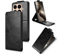 Wigento Custodia a portafoglio per Xiaomi 15T Pro, magnetica, in ecopelle, colore nero