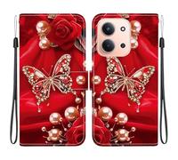 Wigento Custodia a portafoglio per Xiaomi Redmi 15C 5G / 4G / Poco C85 5G, in ecopelle