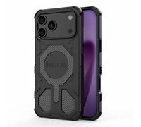 Wigento Custodia antiurto per Apple iPhone 17 Pro Max, serie Bibercas, MagSafe, colore nero