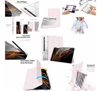 Wigento Custodia in acrilico per Samsung Galaxy Tab S8 Ultra, colore rosa