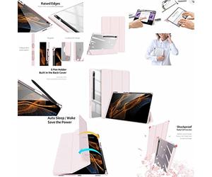 Wigento Custodia in acrilico per Samsung Galaxy Tab S8 Ultra, colore rosa