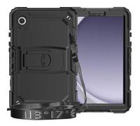 Wigento Custodia in silicone per tablet Samsung Galaxy Tab A9 con tracolla + supporto