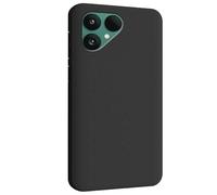 Wigento Custodia in silicone TPU per Fairphone 6, flessibile, sottile, colore nero
