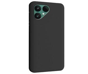 Wigento Custodia in silicone TPU per Fairphone 6, flessibile, sottile, colore nero