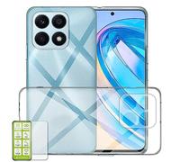 Wigento Custodia in silicone TPU trasparente per Honor X8a + 0,26 H9