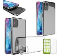 Wigento Custodia in silicone TPU trasparente per Samsung Galaxy A03s + 0,26 H9