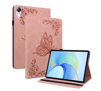 Wigento Custodia in similpelle per Honor Pad X9/X8 Pro, motivo farfalla, colore: rosa