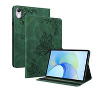 Wigento Custodia in similpelle per Honor Pad X9/X8 Pro, motivo farfalla, colore: verde