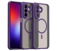 Wigento custodia magnetica + 2 vetri protettivi per Samsung Galaxy A27 5G | Set completo di protezione della fotocamera, retro opaco, telaio in TPU, cover posteriore in PC, compatibile con Magsafe