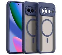 Wigento Custodia magnetica per Google Pixel 11, blu | Compatibile con MagSafe, antiurto, protezione della fotocamera, superficie opaca, protezione dalle impronte digitali