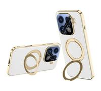 Wigento Custodia magnetica per Oppo Find X9 Pro 5G con supporto ad anello | Funzione di supporto a 360 gradi, anello magnetico, retro in acrilico, vetro per fotocamera integrato, angoli airbag