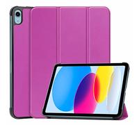 Wigento Custodia per Apple iPad 10.9 2022 10° generazione 3folt wake up Smart stand cover viola tablet custodia custodia custodia