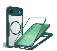 Wigento Custodia per Apple iPhone 17 Air con anello MagSafe a 360 gradi, in acrilico e TPU, verde