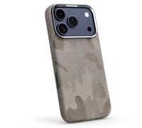 Wigento Custodia per Apple iPhone 17 Pro, design Carmouflage, antiurto, design posteriore (grigio)