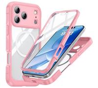 Wigento Custodia per Apple iPhone 17 Pro MagSafe Magnetic 360 Full Body Hybrid Bumper Rosa