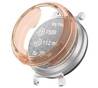 Wigento Custodia per Garmin Lily 2 di alta qualità in TPU per orologio, colore: trasparente/rosa