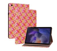Wigento Custodia per Samsung Galaxy Tab A8 2021 X205 X200, in ecopelle, colore rosa