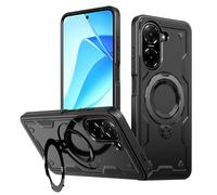 Wigento Custodia per Xiaomi Redmi A5 4G / Poco C71, Armor MagSafe ibrida, con supporto ad anello, colore nero