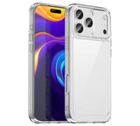 Wigento Custodia protettiva ibrida colorata in TPU/acrilico per Apple iPhone 17 Pro Max, trasparente