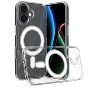 Wigento Custodia protettiva ibrida MagSafe per Apple iPhone 17, in acrilico TPU trasparente