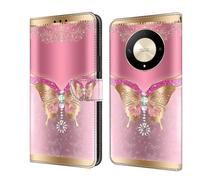 Wigento Custodia protettiva in ecopelle per Honor Magic 6 Lite, motivo 13