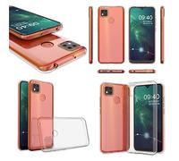 Wigento Custodia protettiva in silicone TPU trasparente per Xiaomi Redmi 9C