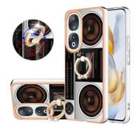 Wigento Custodia protettiva per Honor 90 5G, motivo serie + anello TPU + PC