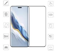 Wigento Custodia protettiva per Honor Magic 6 Pro 4D Premium 0,3 mm H9 Curved in vetro rigido nero
