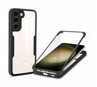 Wigento Custodia protettiva per Samsung Galaxy S24 Plus, 60 gradi, in acrilico ibrido TPU, colore nero