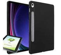 Wigento Custodia protettiva per Samsung Galaxy Tab S9 / S9 FE + H9 0,3 mm 2,5D in vetro duro