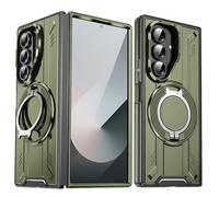 Wigento Custodia protettiva per Samsung Galaxy Z Fold7 5G, MagSafe, supporto magnetico ad anello a 360°, verde