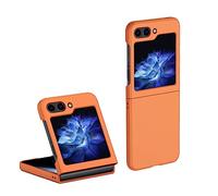 Wigento Custodia protettiva pieghevole per Samsung Galaxy Z Flip5 5G, colore arancione