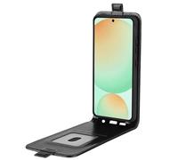 Wigento Custodia protettiva verticale per Samsung Galaxy S25 FE 5G, in ecopelle, colore nero