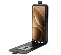 Wigento Custodia protettiva verticale per Xiaomi Poco F7 Ultra, in ecopelle, colore nero