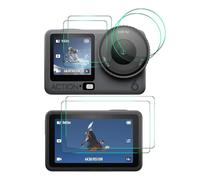 Wigento Hat-Prince - Set di 2 pellicole protettive in vetro temperato da 0,2 mm 9H per DJI Osmo Action 6, vetro protettivo trasparente